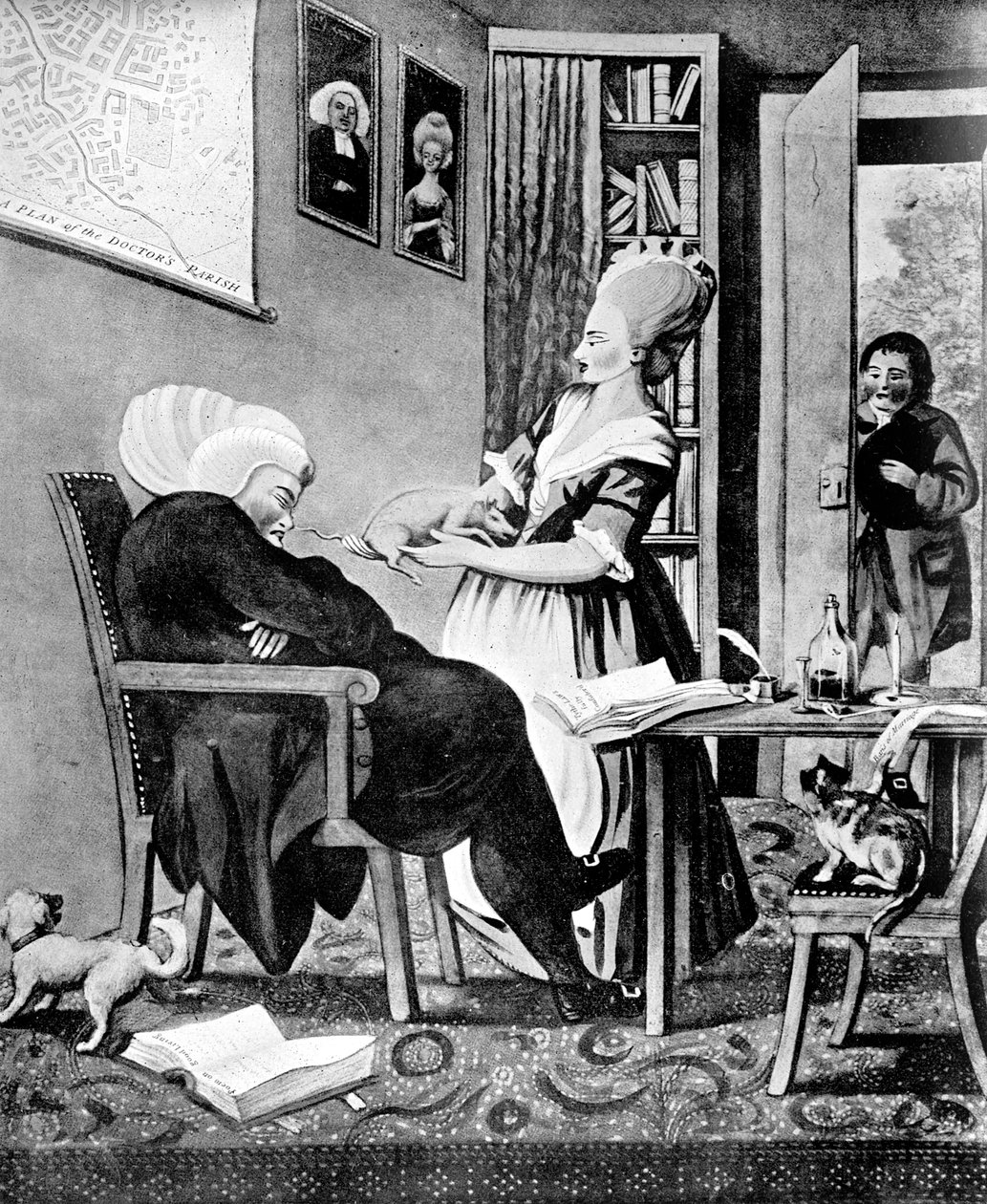 Kellemes módszer a doktor vagy a Thythe disznó ingerlésére, nincs rossz látás. 1770 alkotó: Unbekannt
