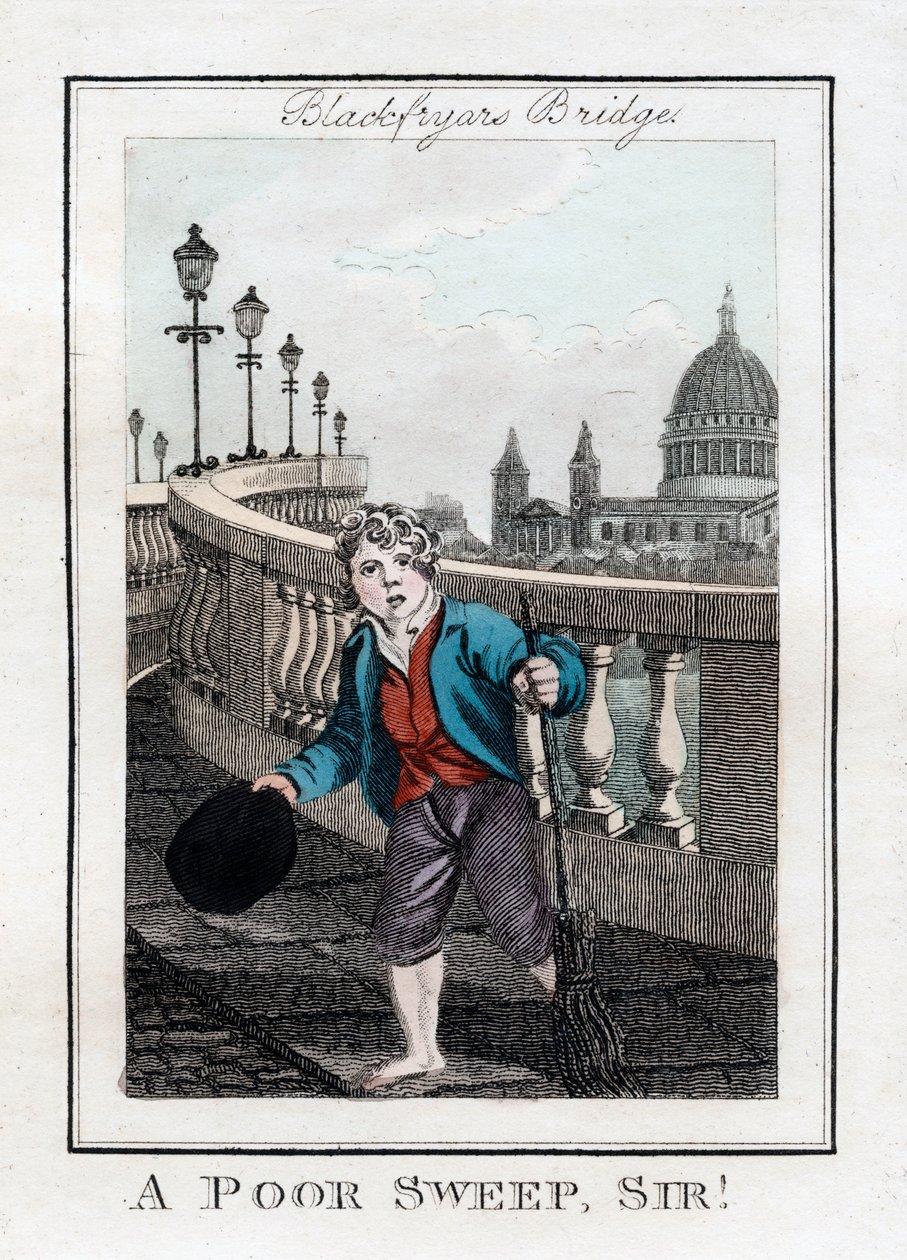 A Poor Sweep, uram!, Blackfriars Bridge, London, 1805 alkotó: Unbekannt
