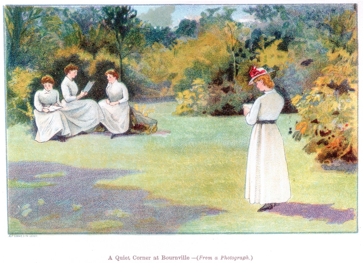 Egy csendes sarok Bournville-ben, 1892. alkotó: Unbekannt