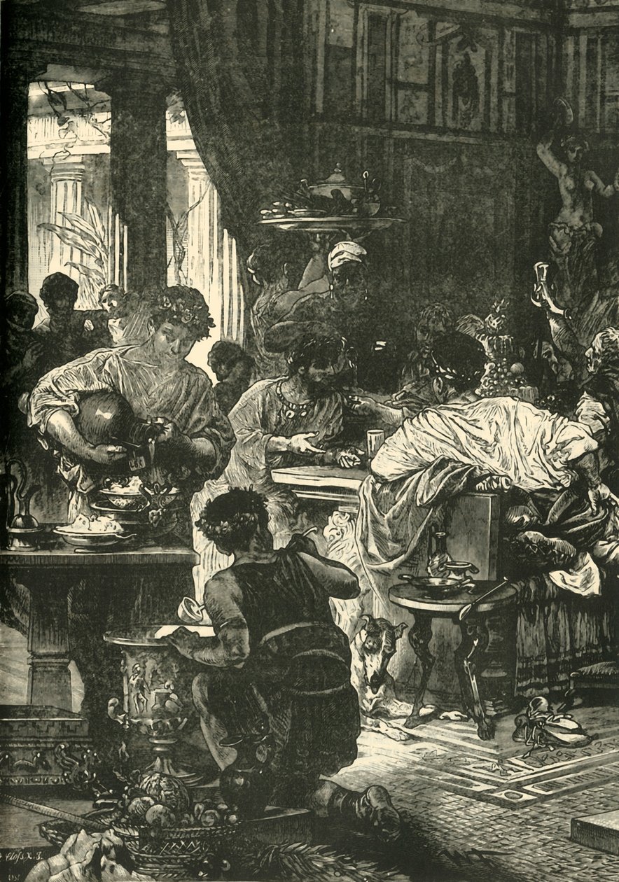 Római bankett, 1890. alkotó: Unbekannt