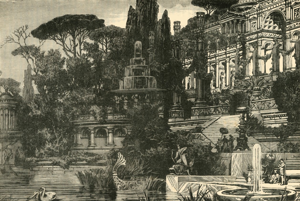 Egy római villa, 1890. alkotó: Unbekannt