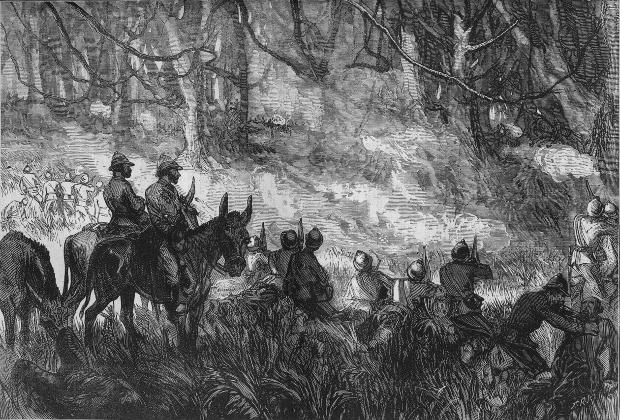 Csetepaté az erdőben, 1880 alkotó: Unbekannt