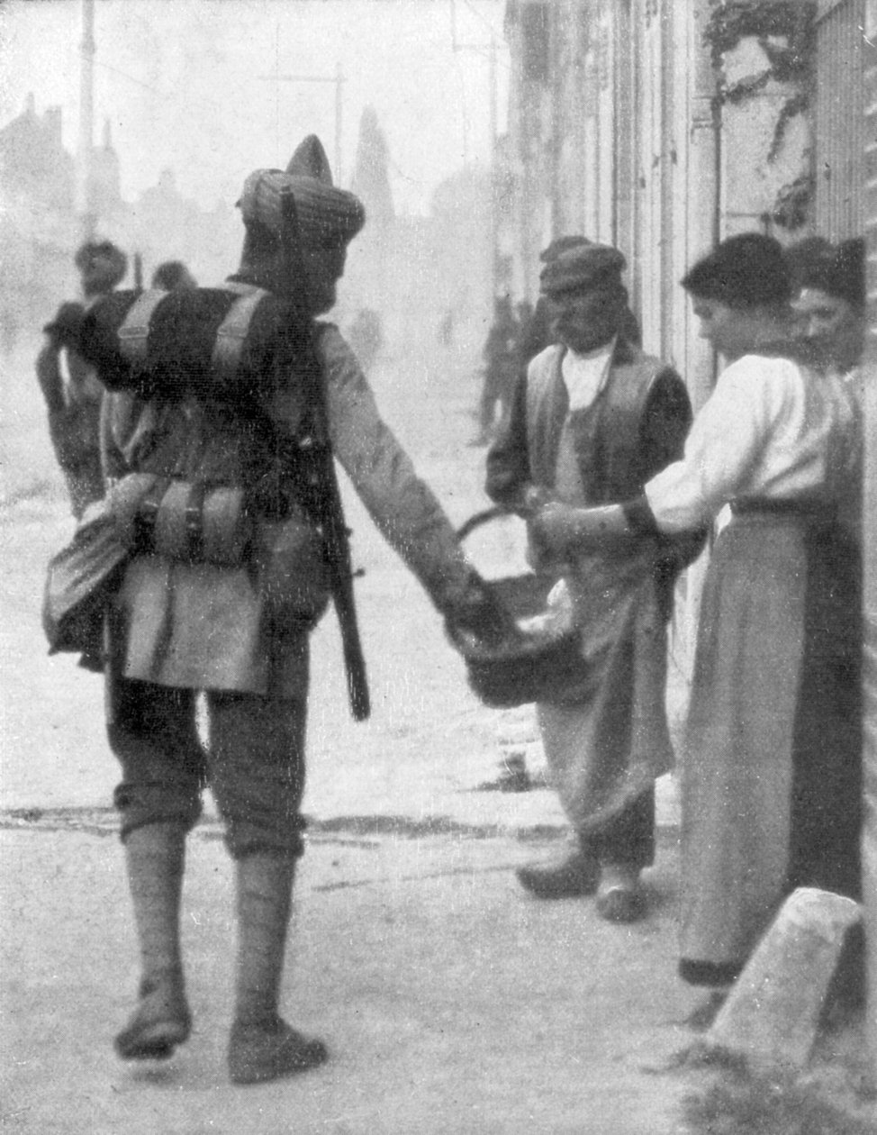 Egy katona a brit indiai hadseregből, Franciaország, 1915 alkotó: Unbekannt