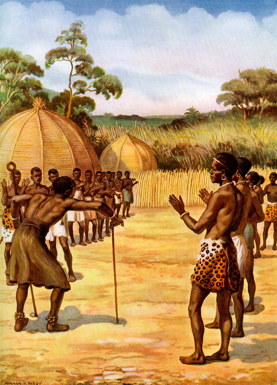 Egy szvázi boszorkányorvos, Afrika alkotó: Unbekannt