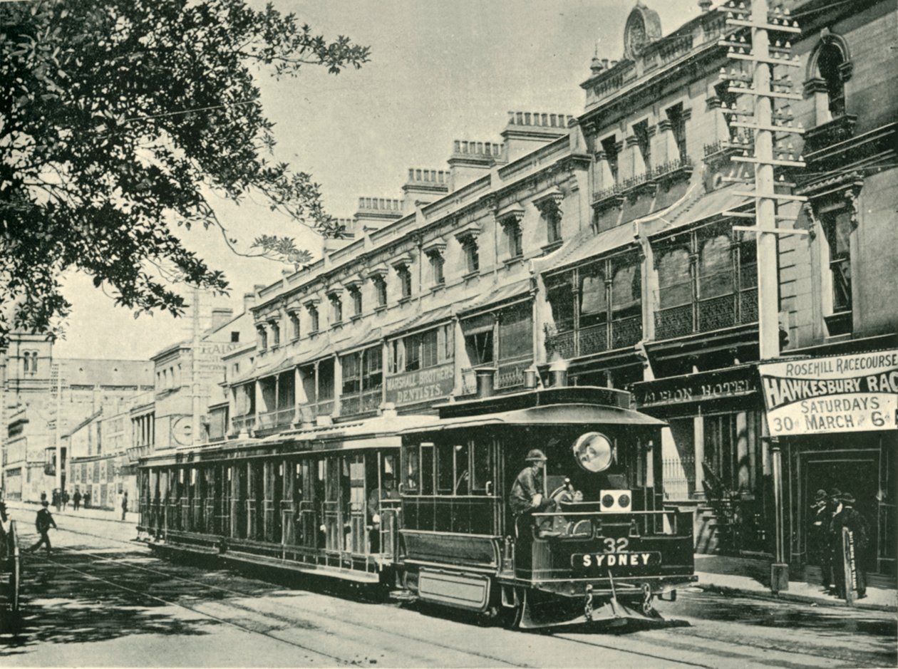 Egy Sydney-i gőzvillamos, 1901. alkotó: Unbekannt