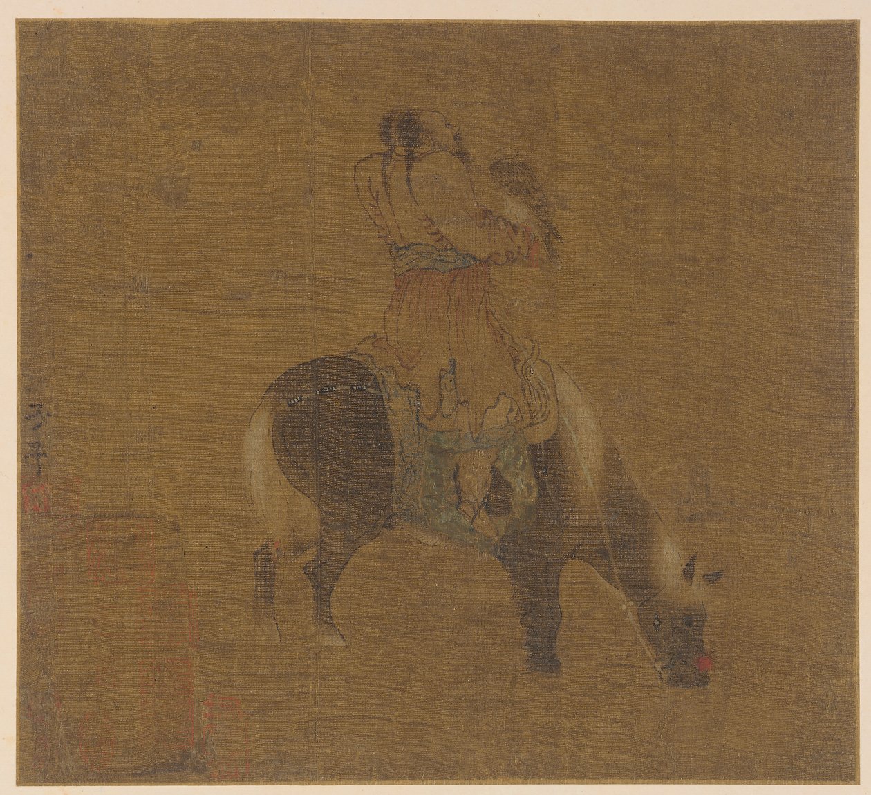Tatár lovas sólymával, Ming-dinasztia, 1368-1644. alkotó: Unbekannt