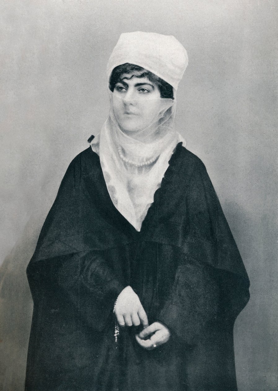 Egy török hölgy szabadtéri jelmezben, 1912 alkotó: Unbekannt