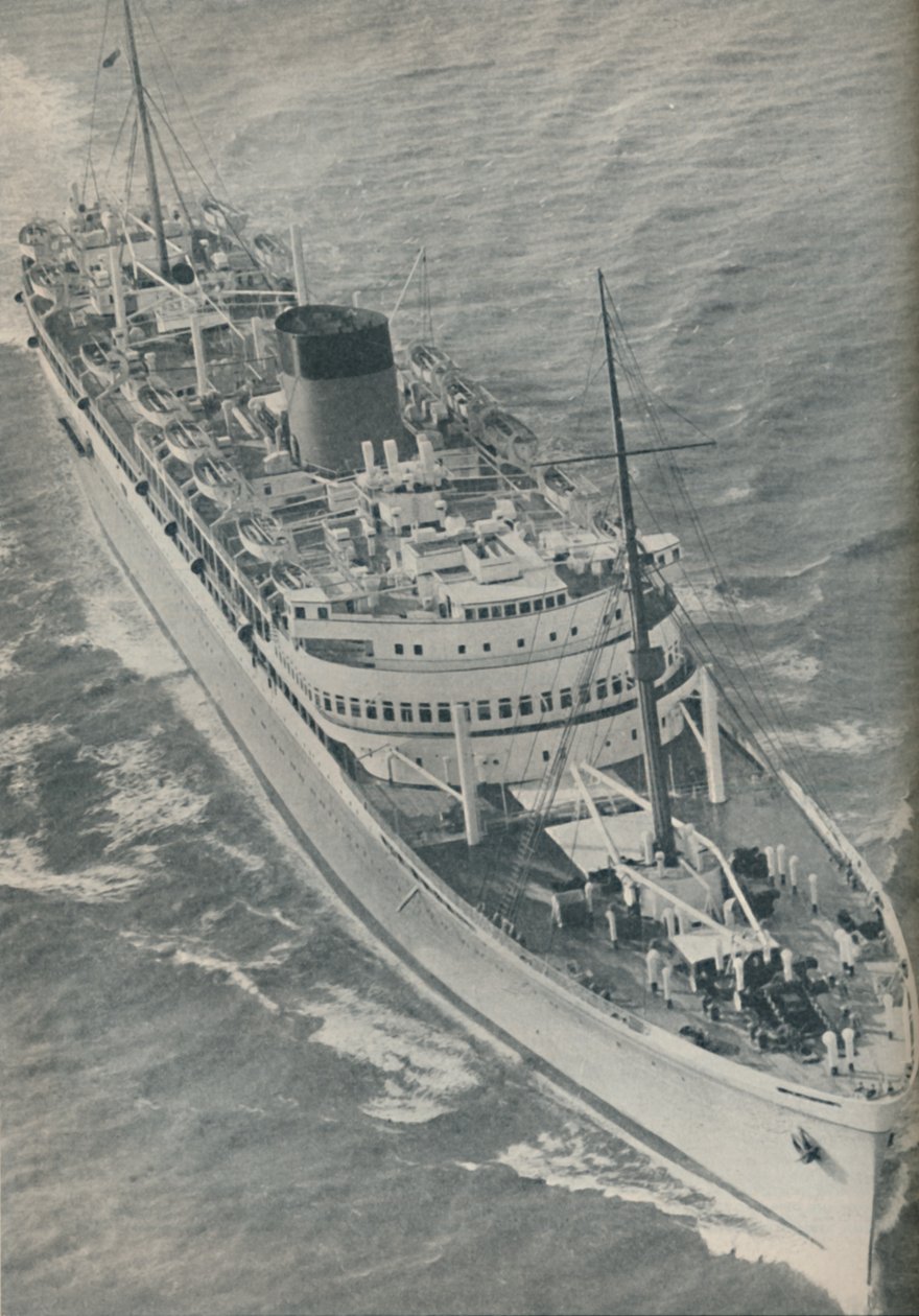 Egy Twin-Screw motorhajó, a Stirling-kastély, amelyet Harland és Wolff épített, 1937 alkotó: Unbekannt