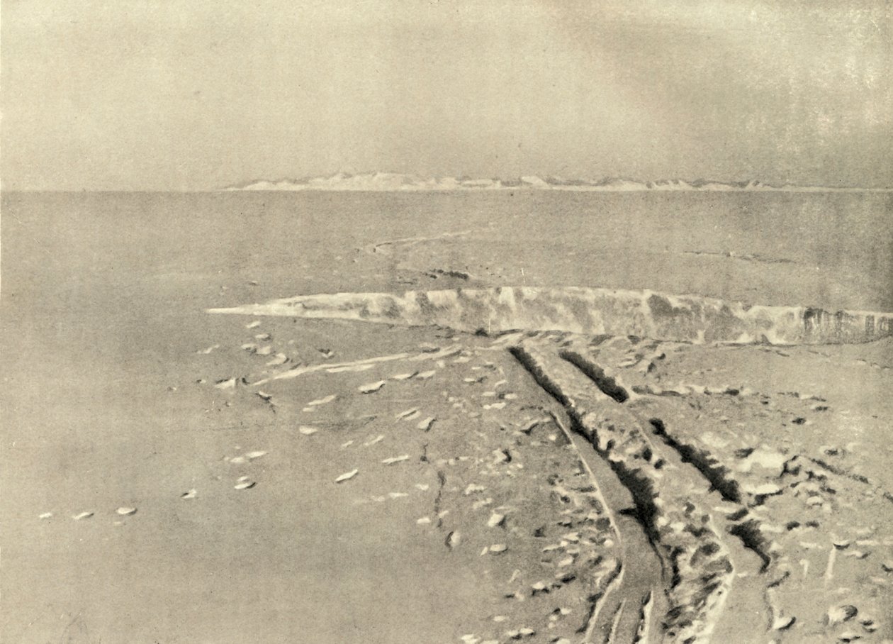 Egy tipikus hasadék a vízszintes felületen, c1908, 1909. alkotó: Unbekannt