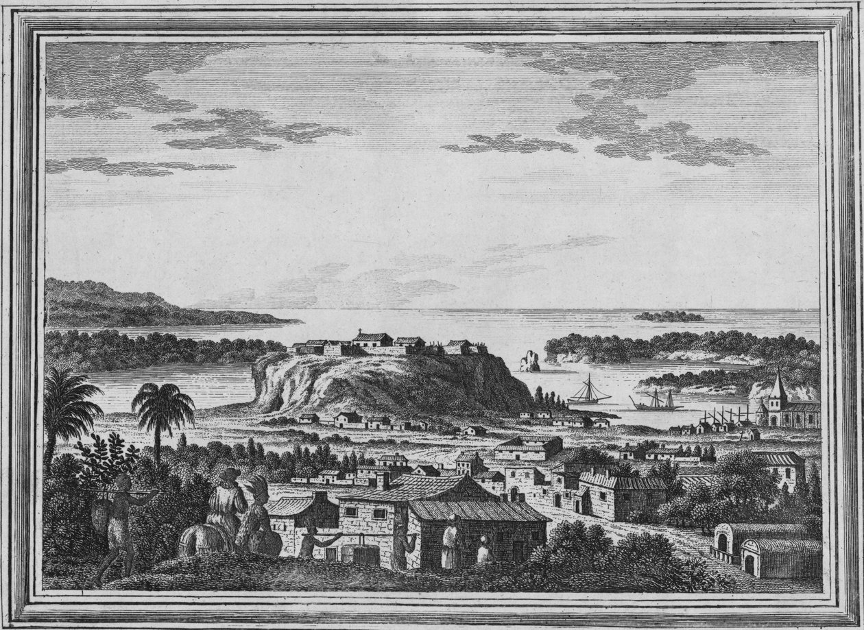 Kilátás az acapulcói menedékről, 1768 alkotó: Unbekannt