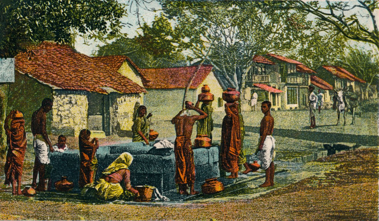 Egy falu Bombay elnökségében, 1906 alkotó: Unbekannt