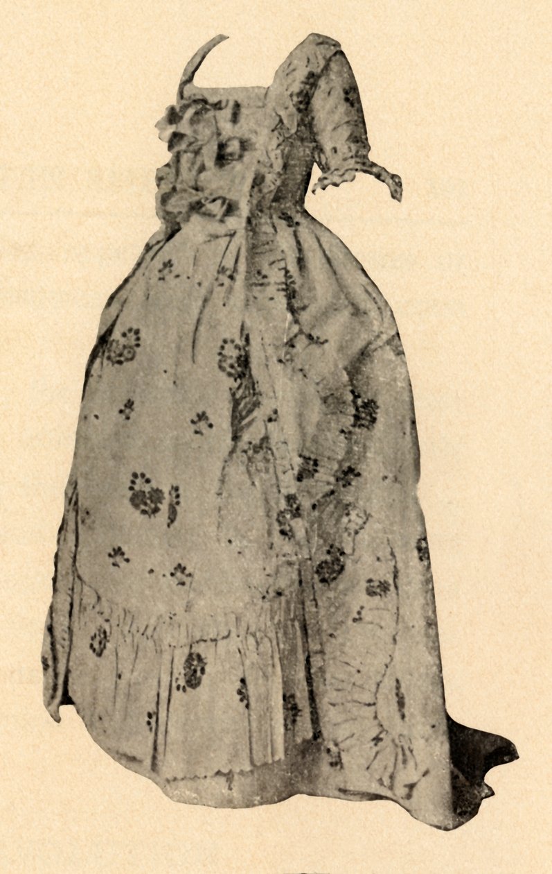 Watteau sacque, Mrs. William West esküvői ruhája, 1752, 1937 alkotó: Unbekannt