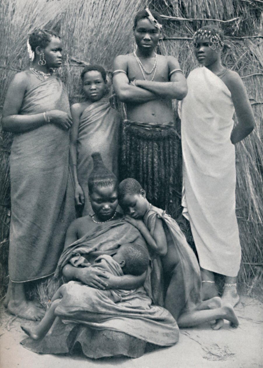Egy zulu családi csoport, 1912 alkotó: Unbekannt