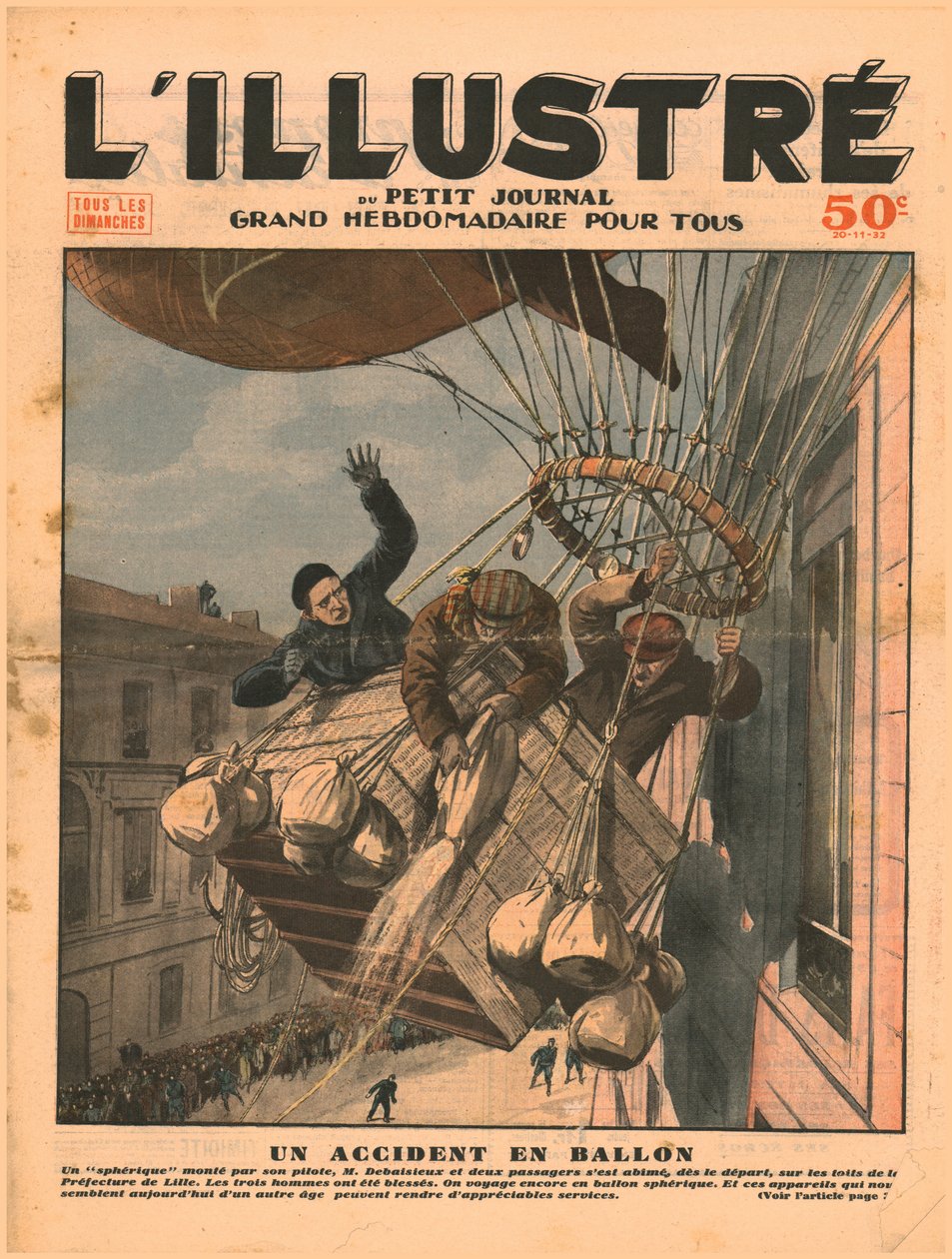 Egy léggömbbaleset, 1932. alkotó: Unbekannt