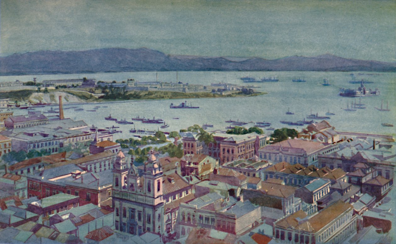 Egy kis Rio az Ilha das Cobras és az Ilha Fiscal, 1914 alkotó: Unbekannt