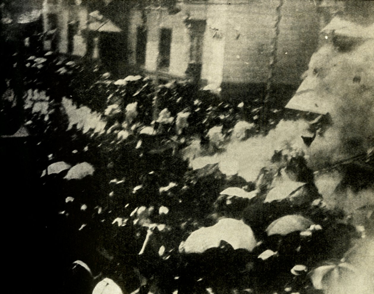 Bomba robban a spanyol király és királynő esküvőjének napján, Madrid, 1906, 1910. alkotó: Unbekannt