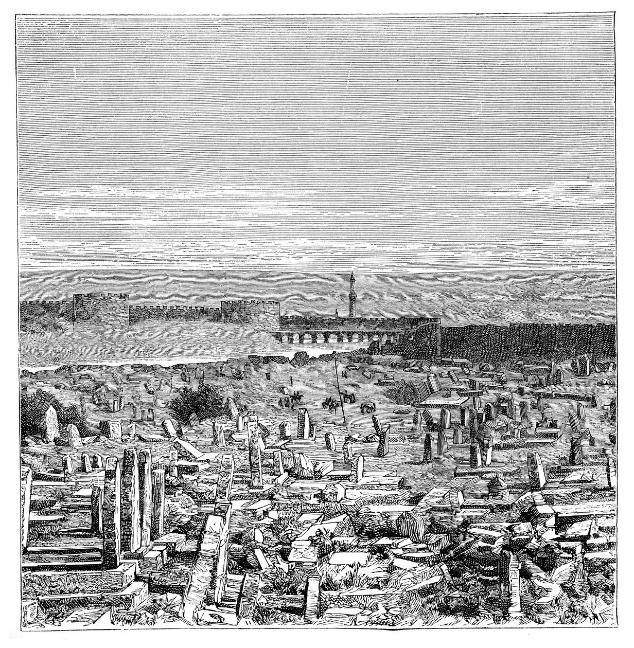 Híd a Tigris folyón, Diyarbakir, Törökország, 1895 alkotó: Unbekannt