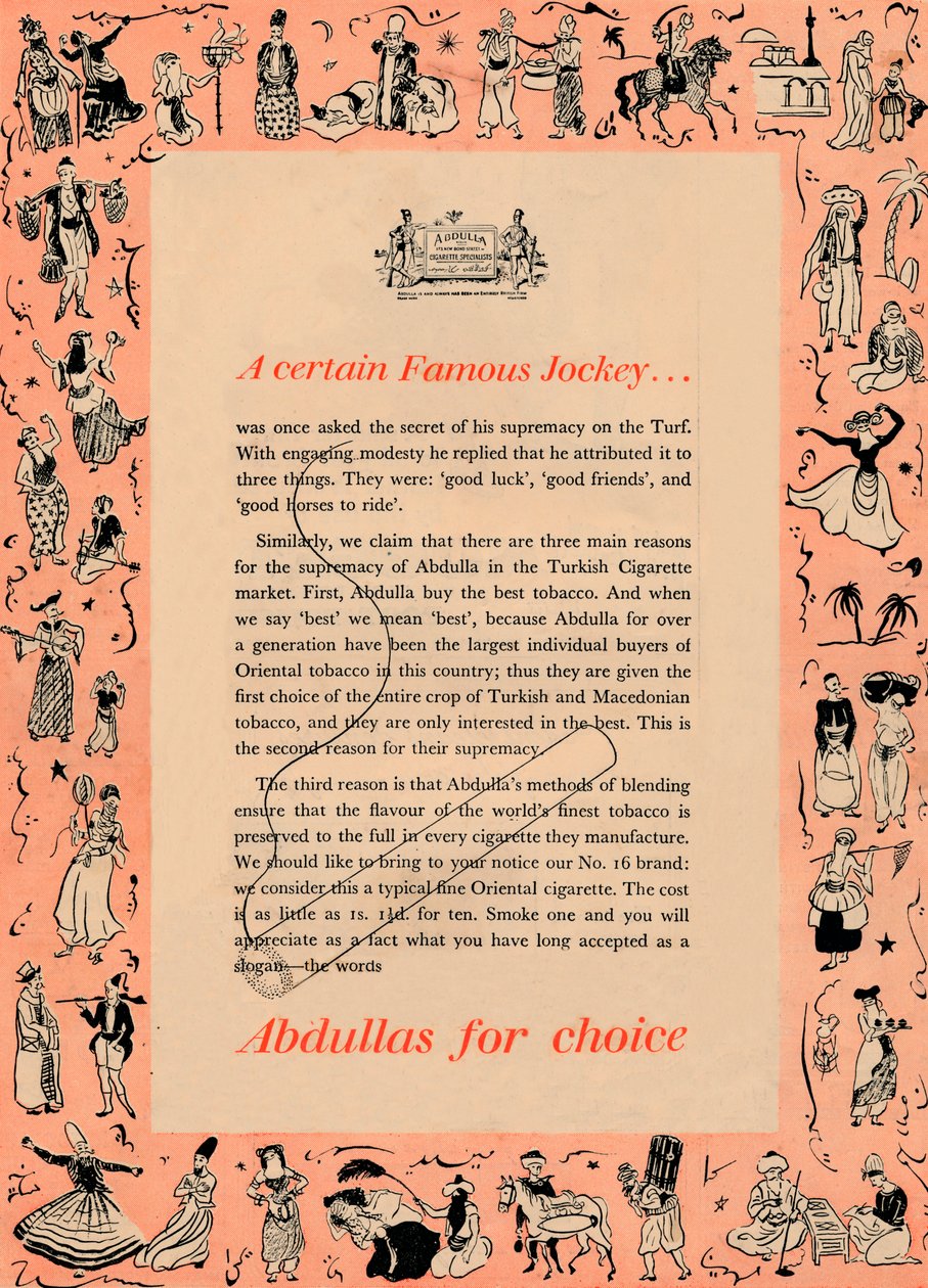 Egy bizonyos híres Jockey Abdullas, 1939 alkotó: Unbekannt