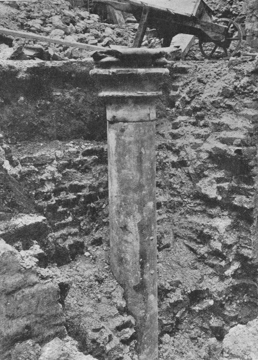 A Blackfriars Priory csarnokának oszlopa, City of London, 1906 alkotó: Unbekannt