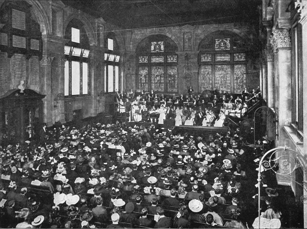 Koncert a Guildhall School of Musicban, London, 1901 1901 alkotó: Unbekannt