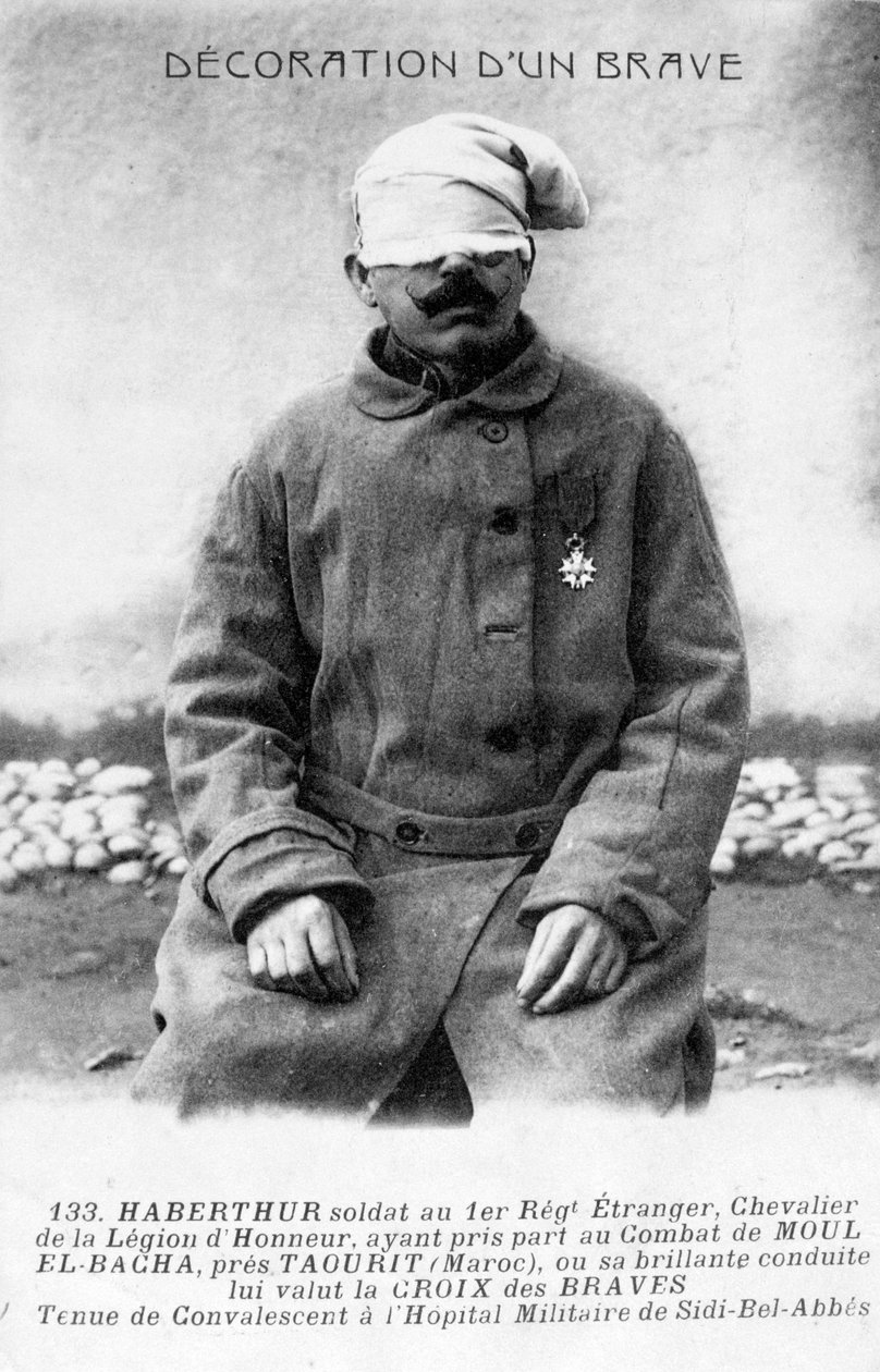 Egy lábadozó légiós, Sidi Bel Abbes, Algéria, 1910 alkotó: Unbekannt