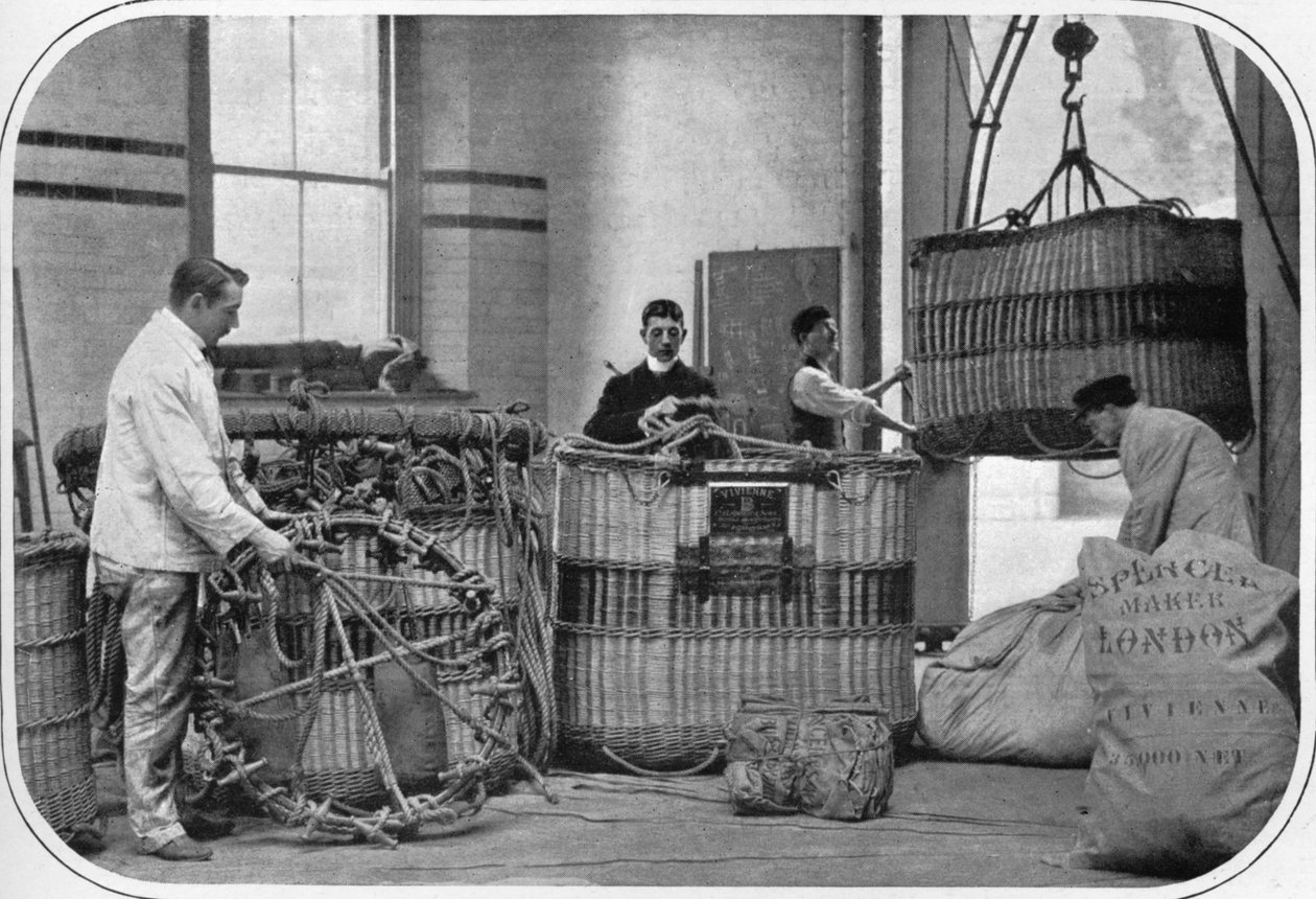 Egy hőlégballongyár egyik sarka, London, 1903 1903 alkotó: Unbekannt