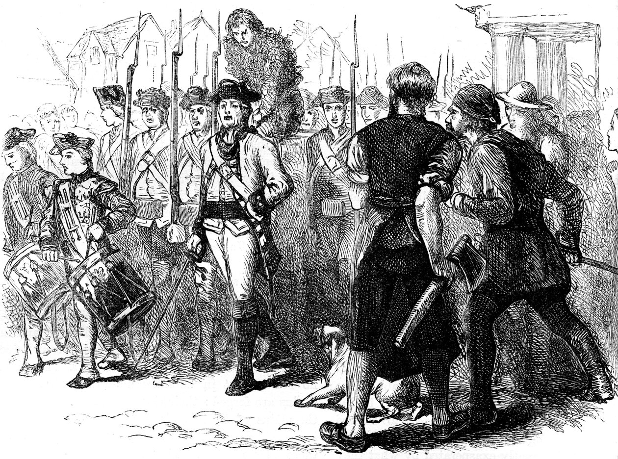 Egy kátrányos és tollas vidéki, Amerika, 1770-es évek c1880 alkotó: Unbekannt