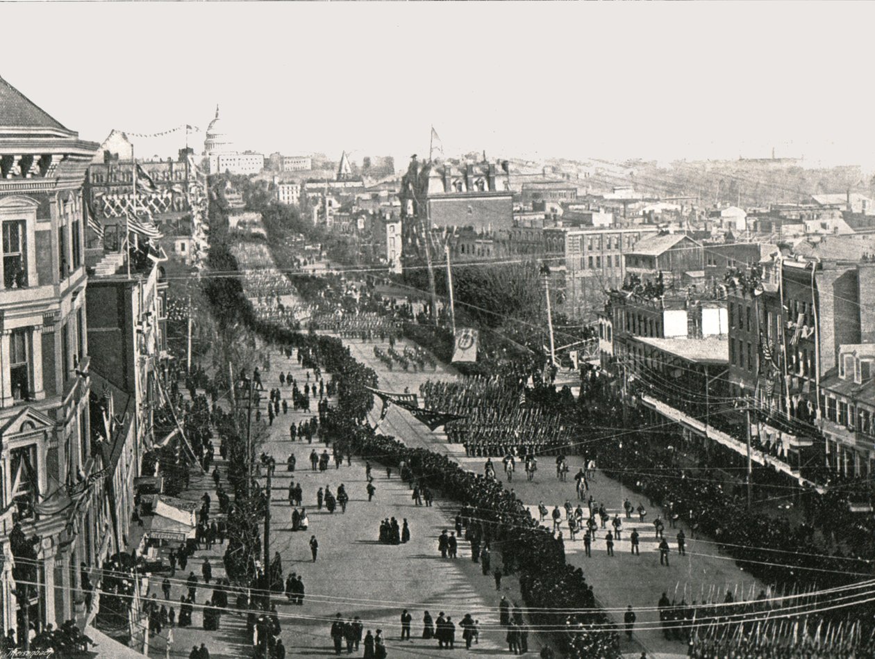 Ünnepi nap az amerikai fővárosban, Washington DC-ben, 1895. alkotó: Unbekannt