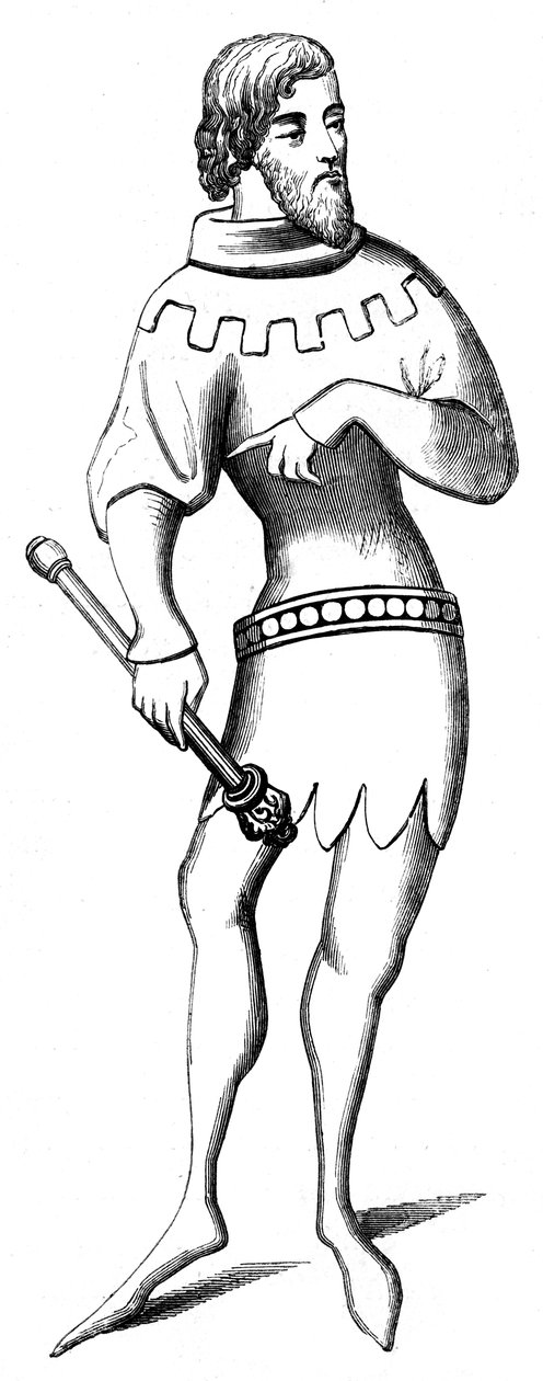 Egy hírnök, 1849. 14. század alkotó: Unbekannt
