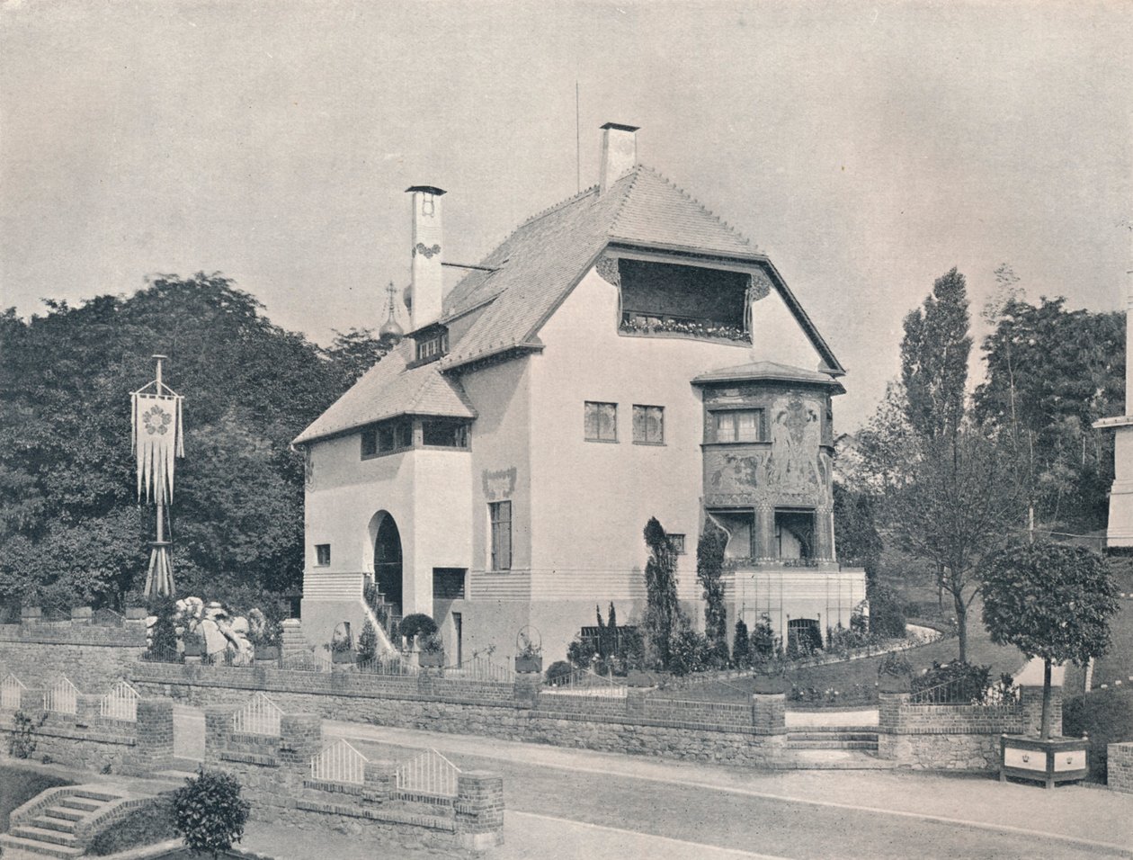 Hans Christiansen által tervezett ház, c1901 1901-1902 alkotó: Unbekannt
