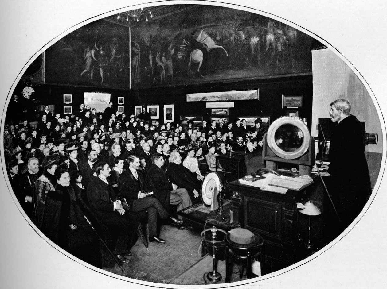 Előadás a londoni Royal Society of Arts-ban, 1903 1903 alkotó: Unbekannt