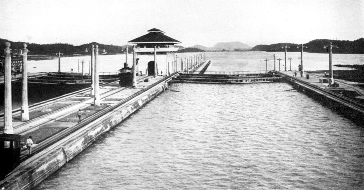 Zsilip a Panama-csatornán, Panama, 1926 alkotó: Unbekannt