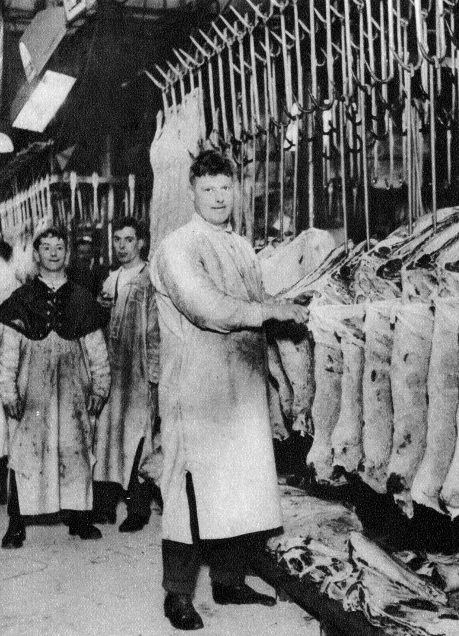 Húsportás, Smithfield Market, London, 1926-1927 alkotó: Unbekannt