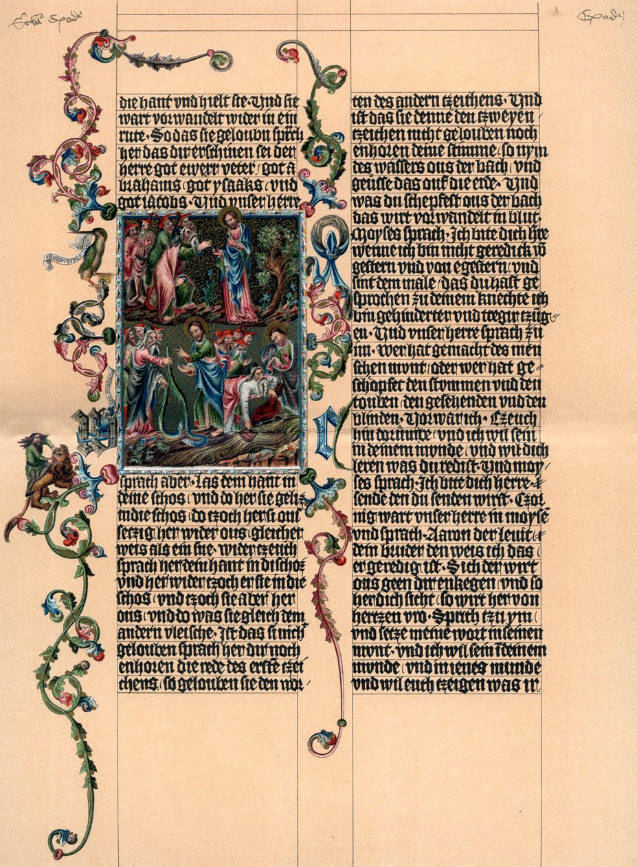 Egy oldal a Wenzel Bibliából, c1400, 1903 alkotó: Unbekannt