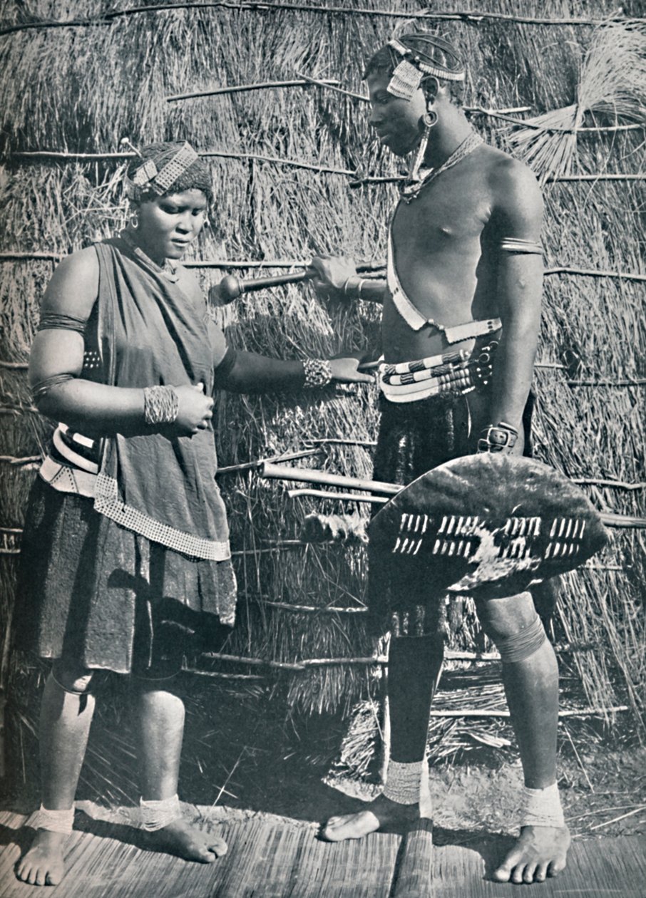 Zulu szerelmespár, 1912 alkotó: Unbekannt