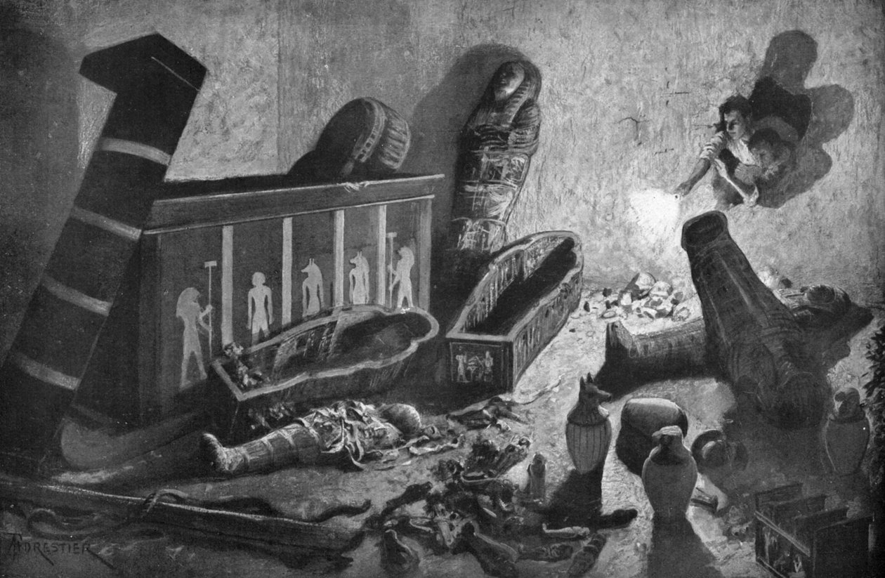 Egy feldúlt egyiptomi sír, 1933-1934 alkotó: Unbekannt