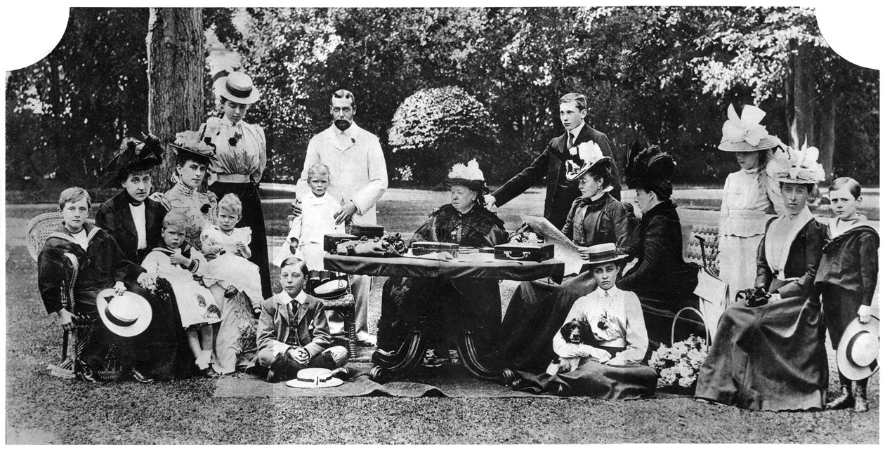 Királyi családi buli az Osborne House-ban, Wight-szigeten, 1890-1900, 1935 alkotó: Unbekannt