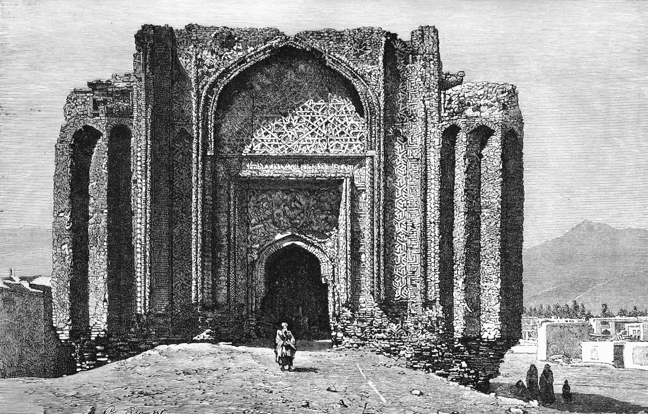 Egy romos 14. századi mecset, Hamadan, Irán, 1895 alkotó: Unbekannt