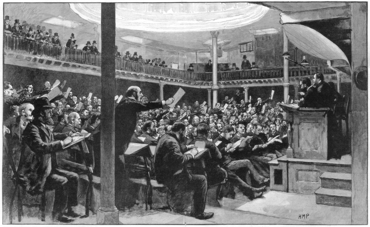 Gyarmati gyapjú eladás a gyapjútőzsdén, Coleman Street, London, 1889 alkotó: Unbekannt