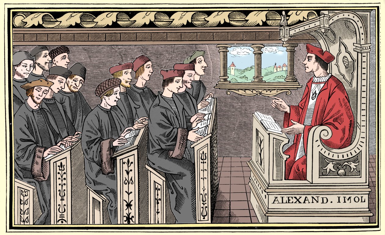 Iskolaház, 1849. XVI. század. alkotó: Unbekannt