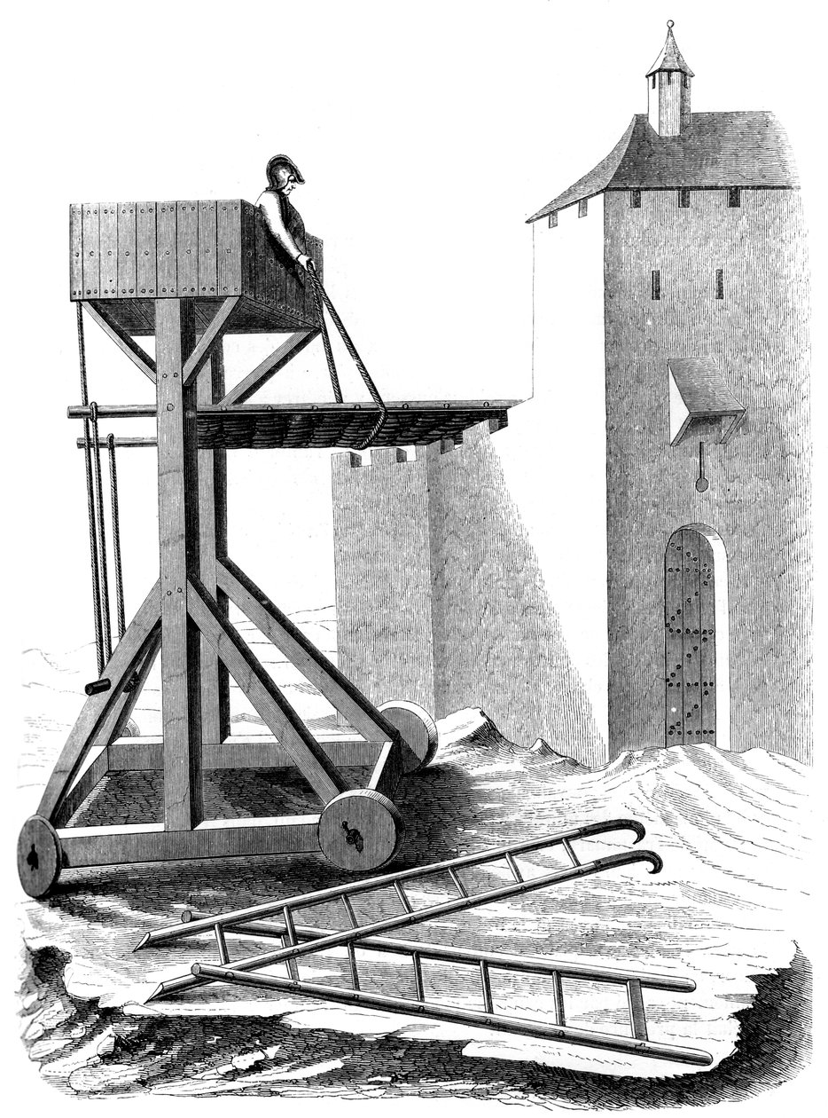 Egy ostrom támadóplatform, 1849. XV. század alkotó: Unbekannt