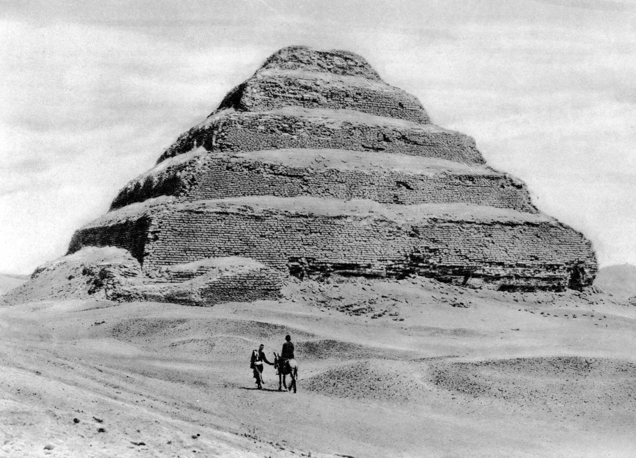 Lépcsős piramis Kairón kívül, Egyiptom, 1920-as évek alkotó: Unbekannt