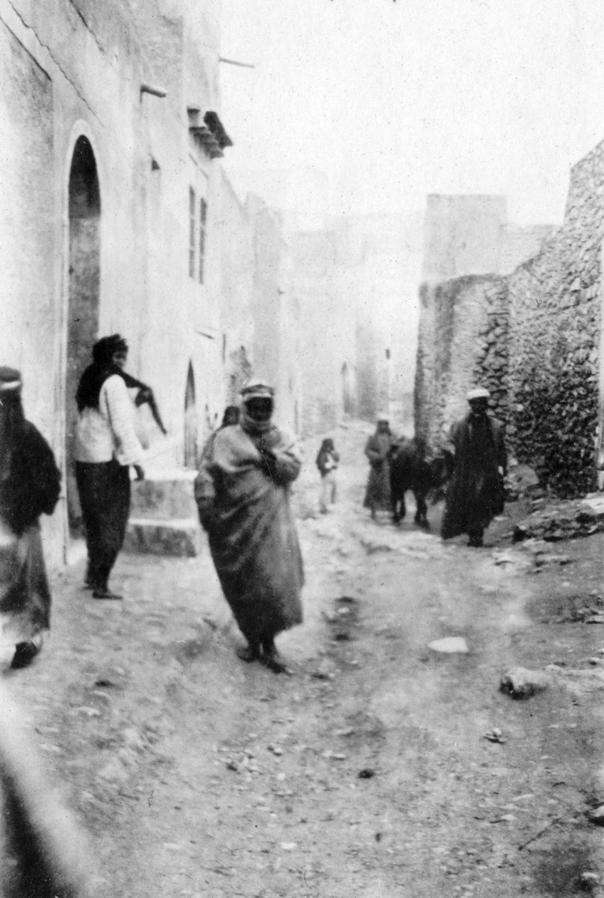 Egy utca Moszulban, Mezopotámiában, 1918 alkotó: Unbekannt