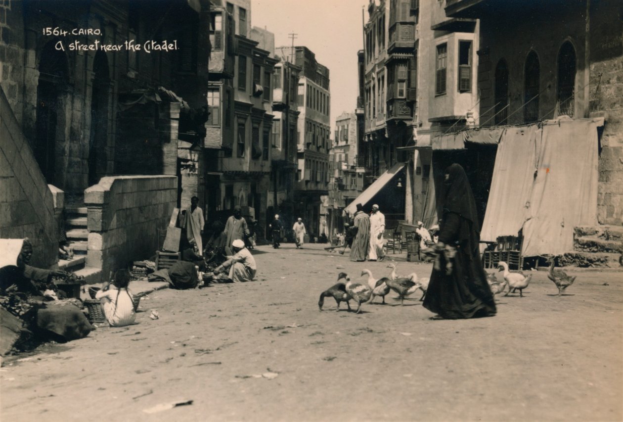 Egy utca a Citadella közelében, Kairó, Egyiptom, 1936 alkotó: Unbekannt