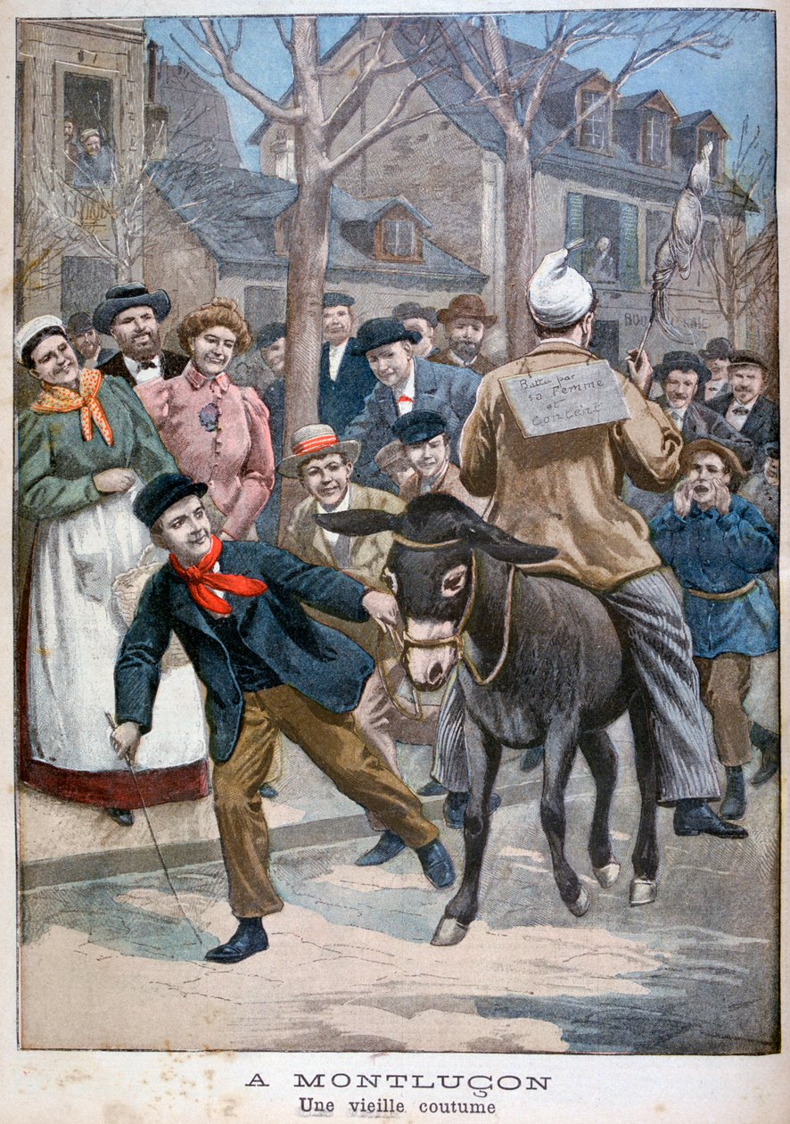 Hagyományos szokás, Montluçon, Franciaország, 1900 alkotó: Unbekannt