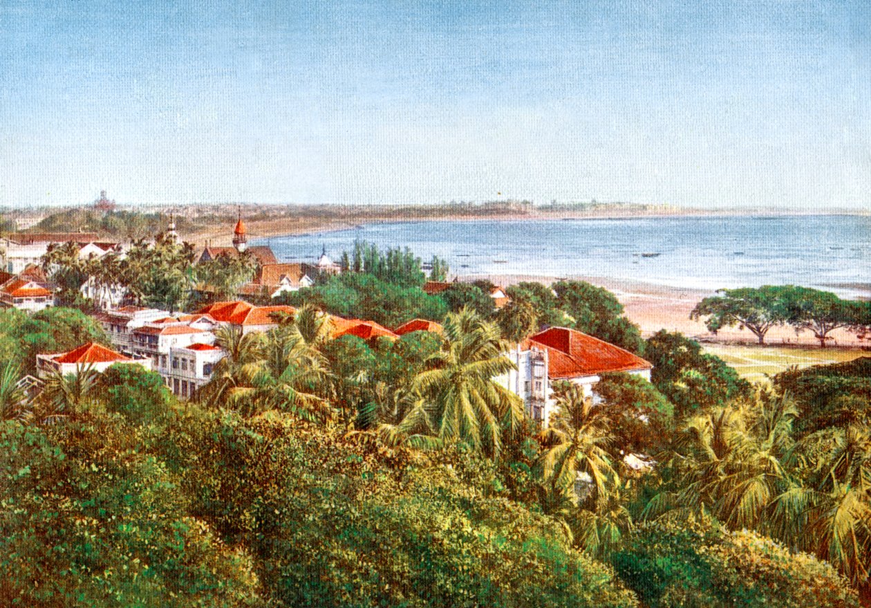 Kilátás a gerincről, Bombay, India, 20. század elején alkotó: Unbekannt