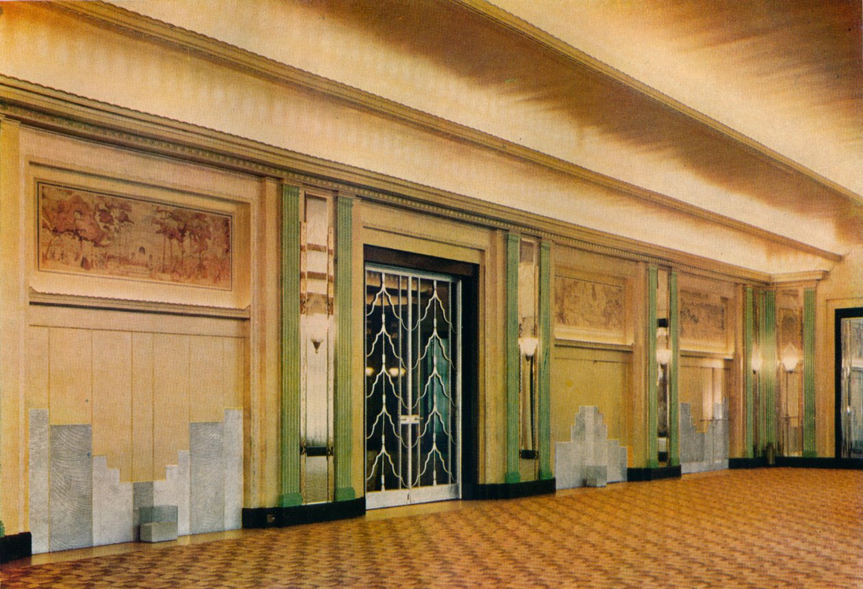 Kilátás a Claridges Hotel új báltermére, Oswald P. Milne tervei alapján, 1933 alkotó: Unbekannt