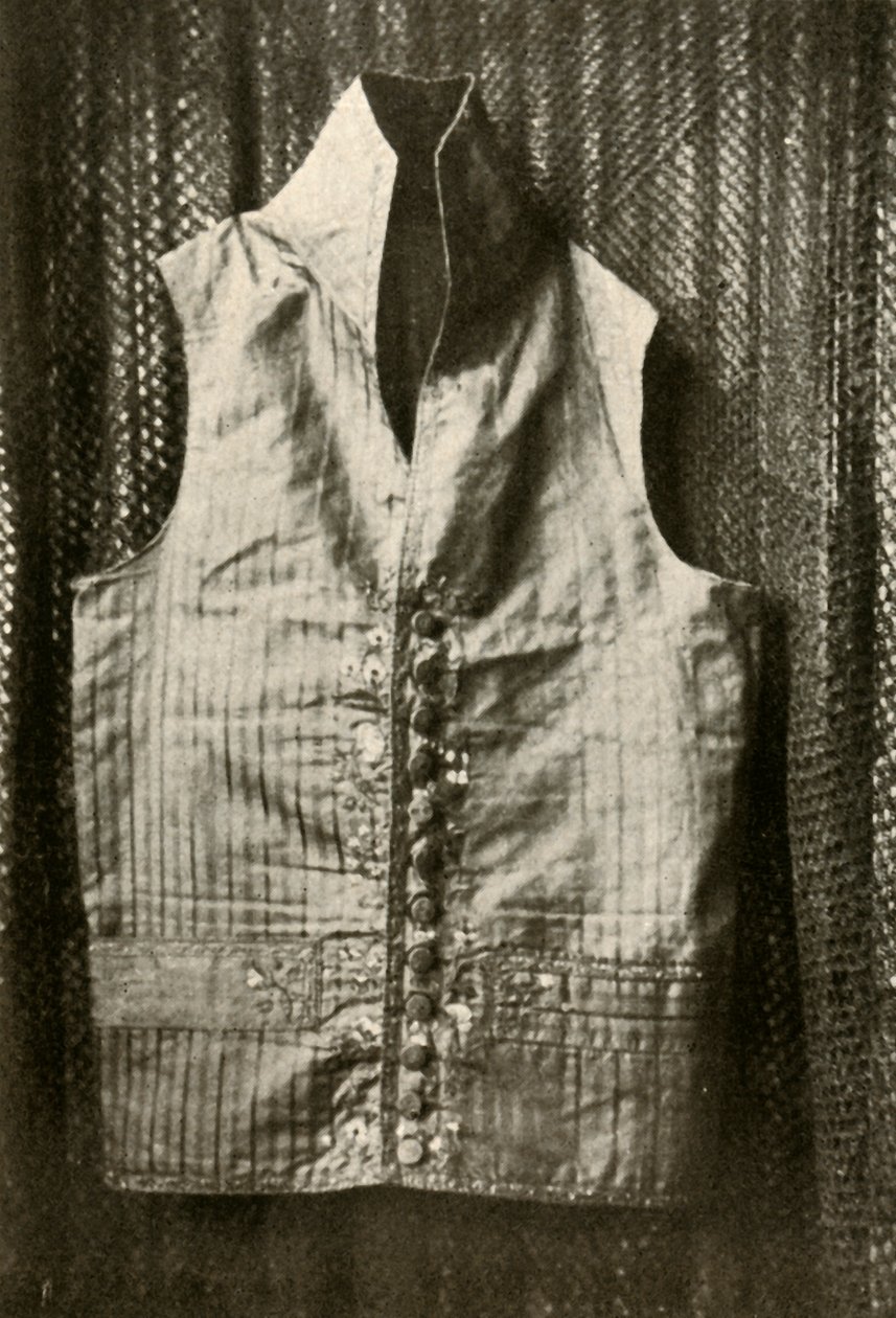 Lemcke gróf által viselt mellény, c1798, 1937. alkotó: Unbekannt