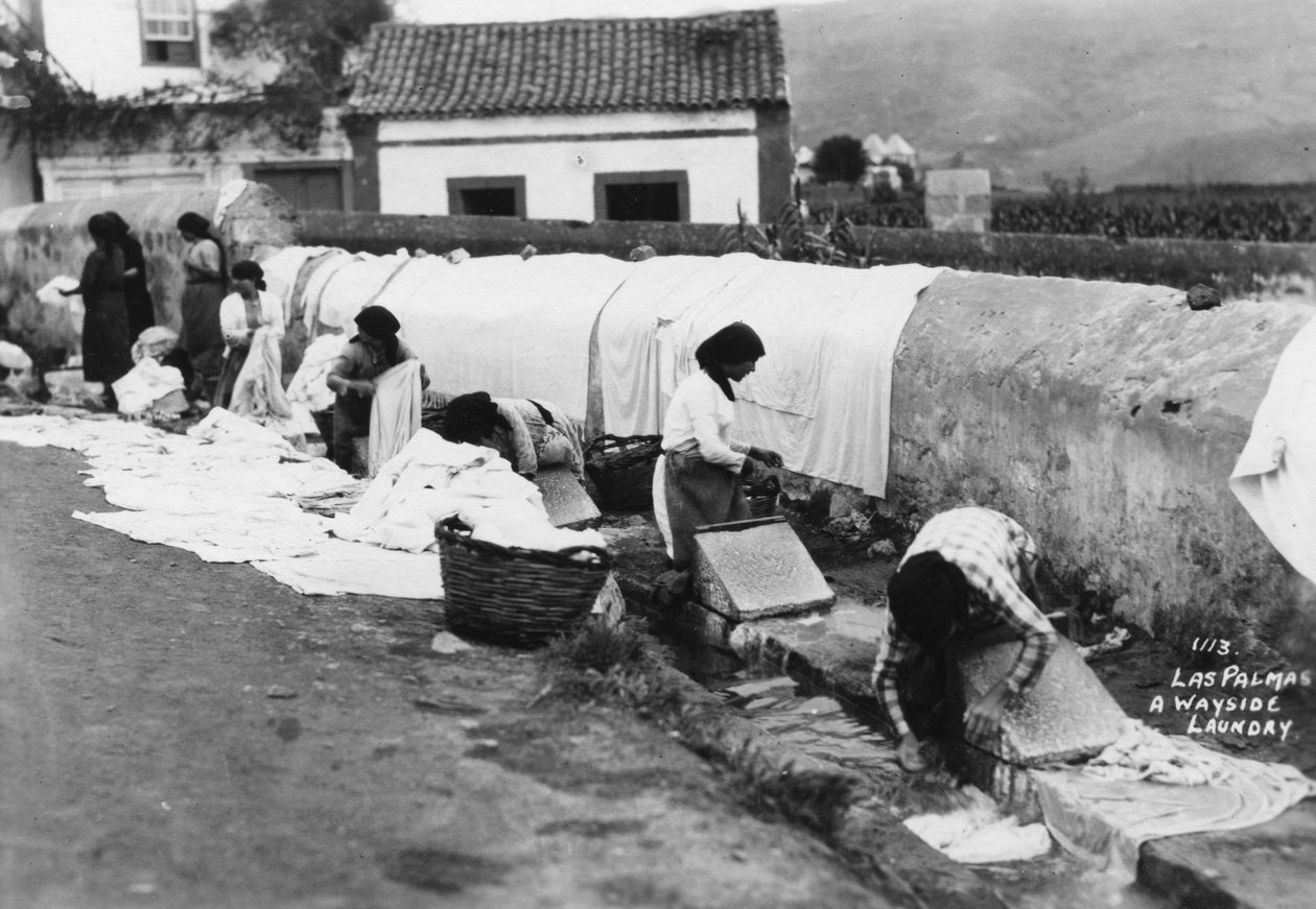 Útszéli mosoda, Las Palmas, Gran Canaria, Kanári-szigetek, Spanyolország, XX. század alkotó: Unbekannt
