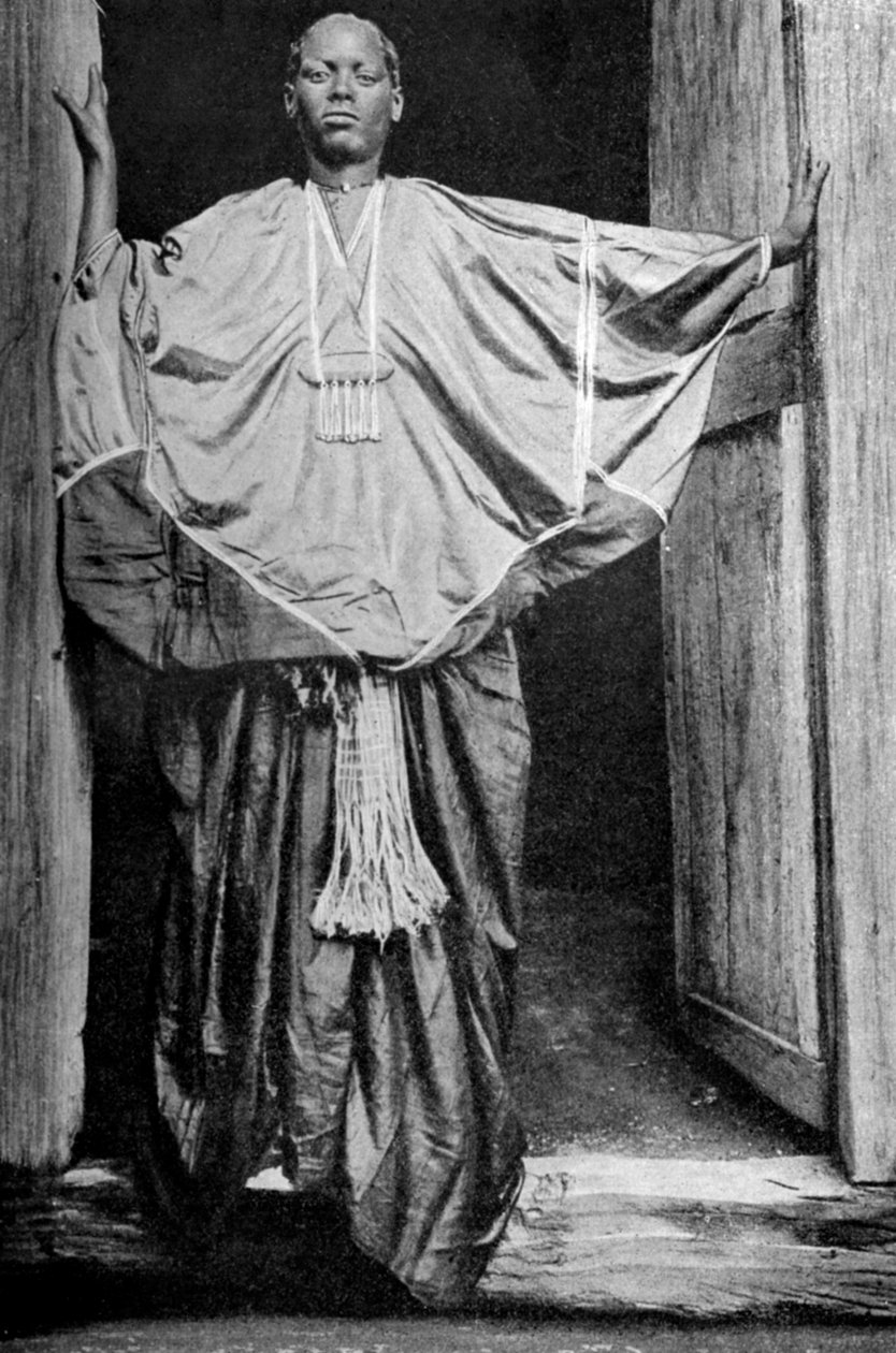 Egy nő Hararból fesztiválöltözetben, Etiópia, 1922 alkotó: Unbekannt